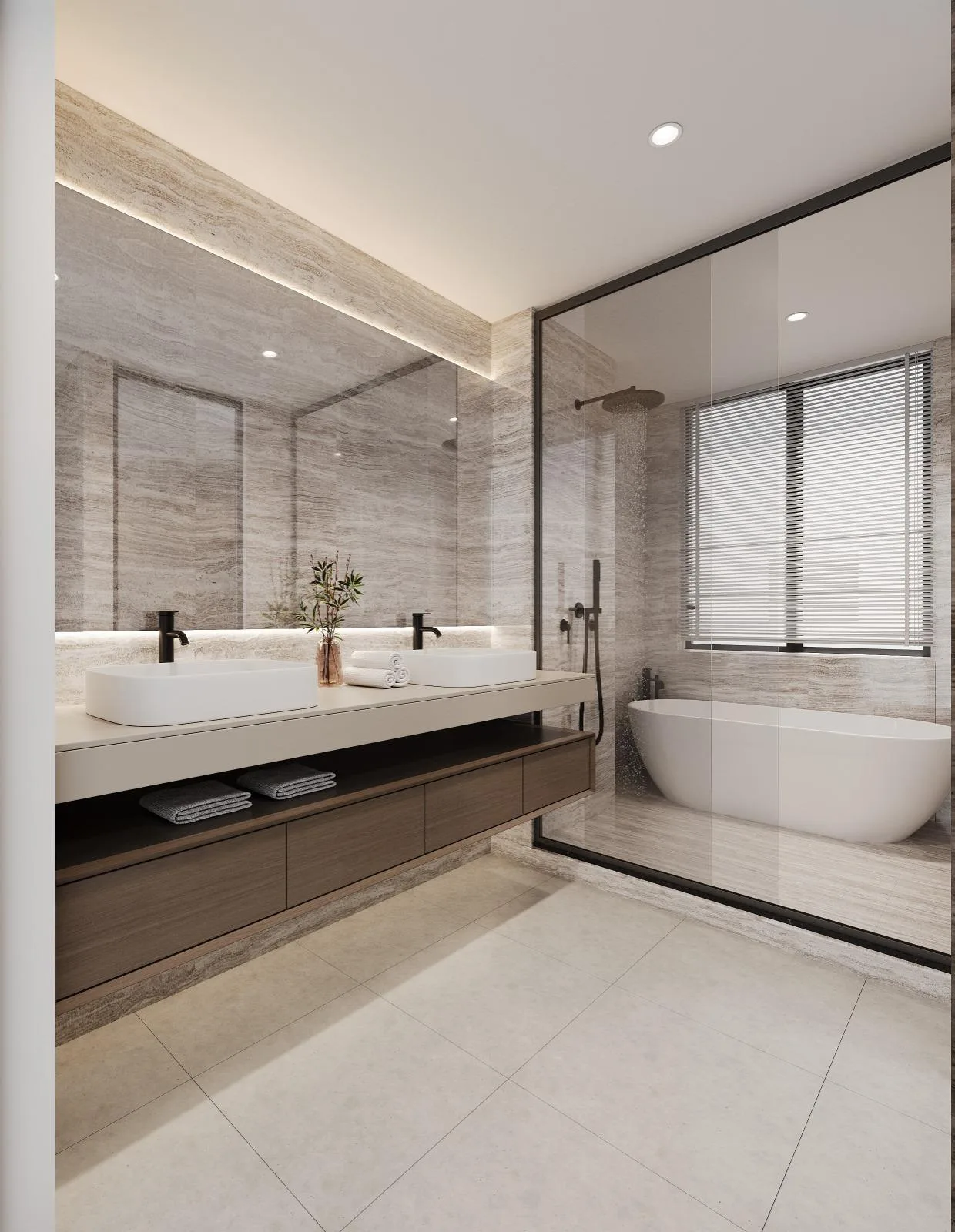 Avant-Garde six-bedroom house bathroom — artist's impression