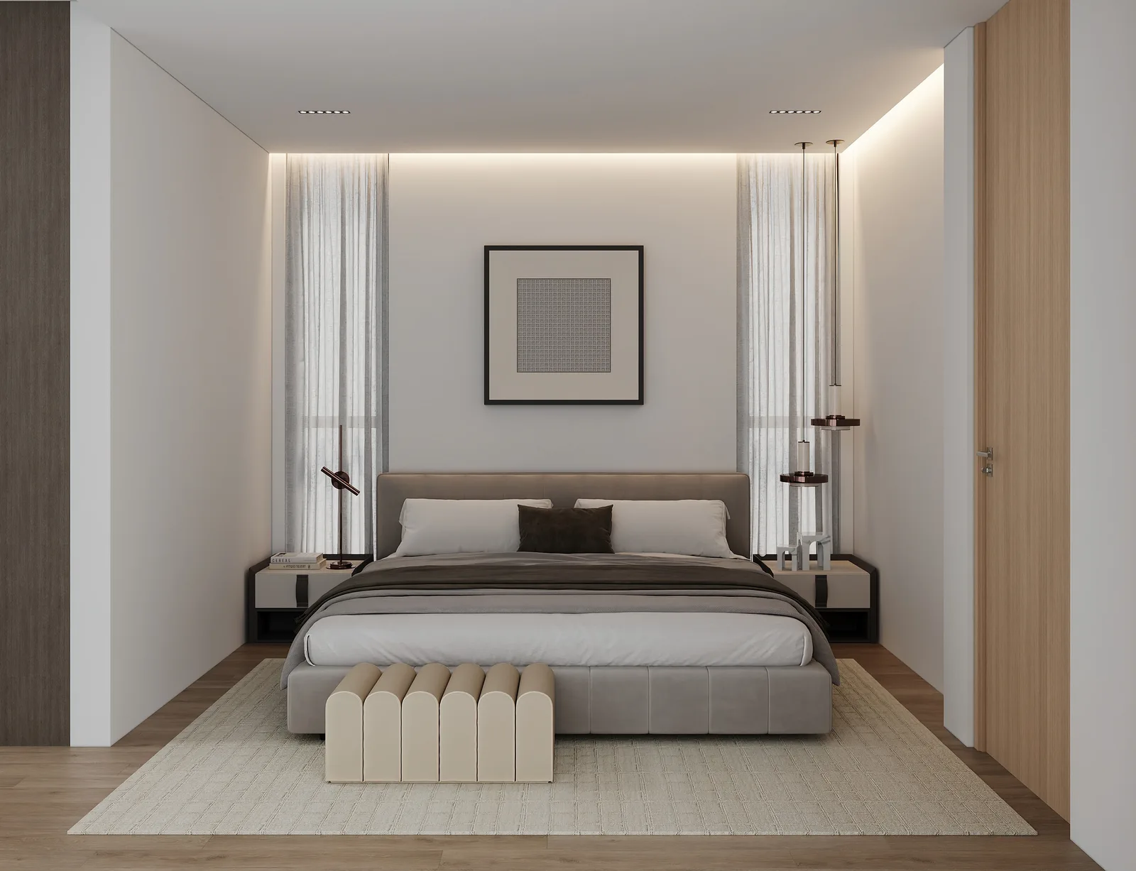 Avant-Garde six-bedroom house second bedroom — artist's impression