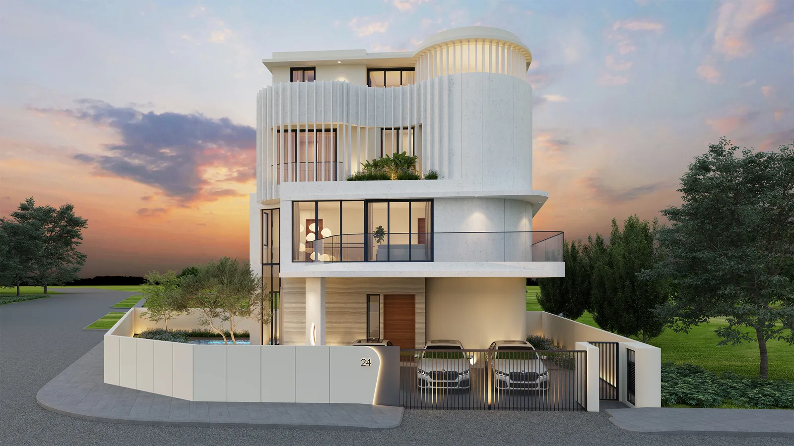 Avant-Garde six-bedroom detached house — artist's impression