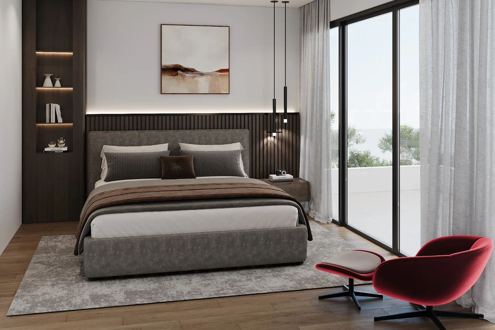 Avant-Garde twin detached bedroom — artist's impression