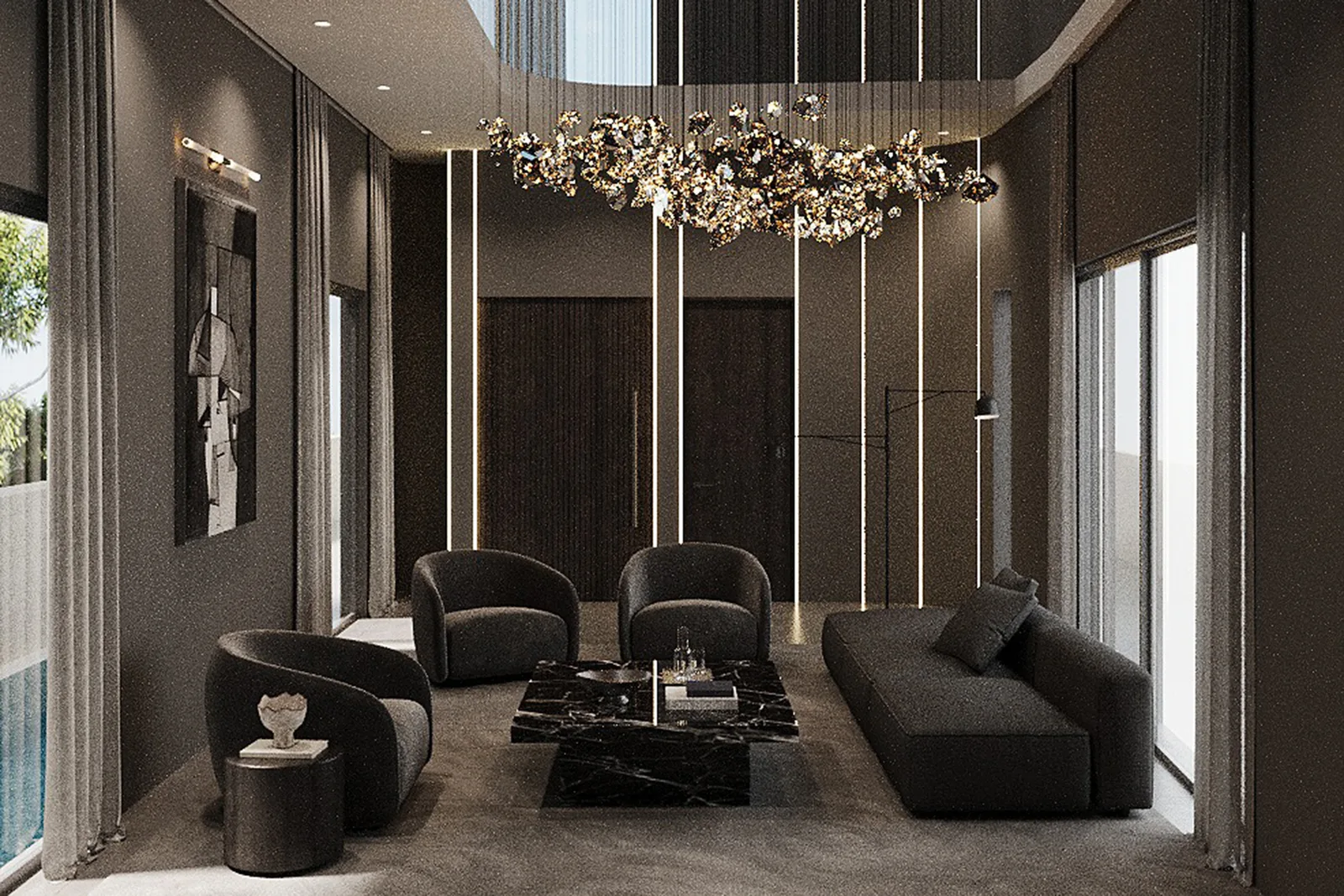 Avant-Garde Collection living room — artist's impression