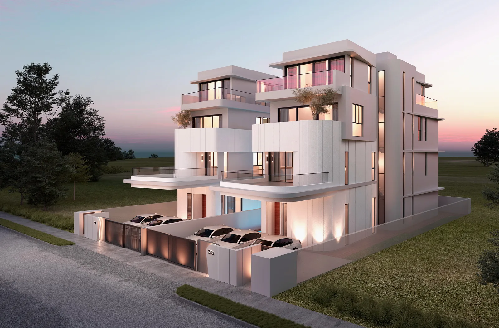 Avant-Garde twin detached Plot B — artist's impression
