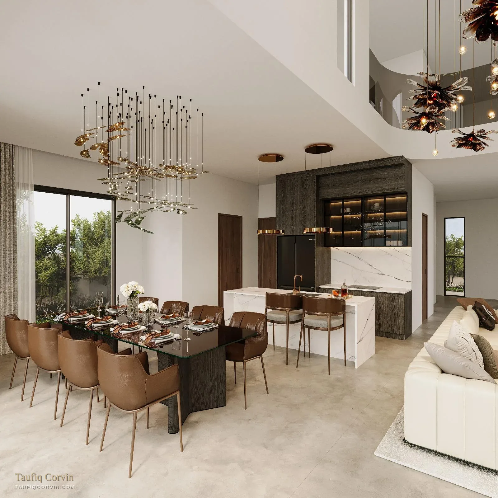 Avant-Garde six-bedroom dining hall, Singapore District 15 — artist's impression