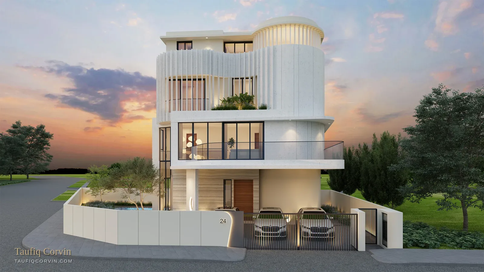 Avant-Garde six-bedroom detached house, Singapore District 15 — artist's impression