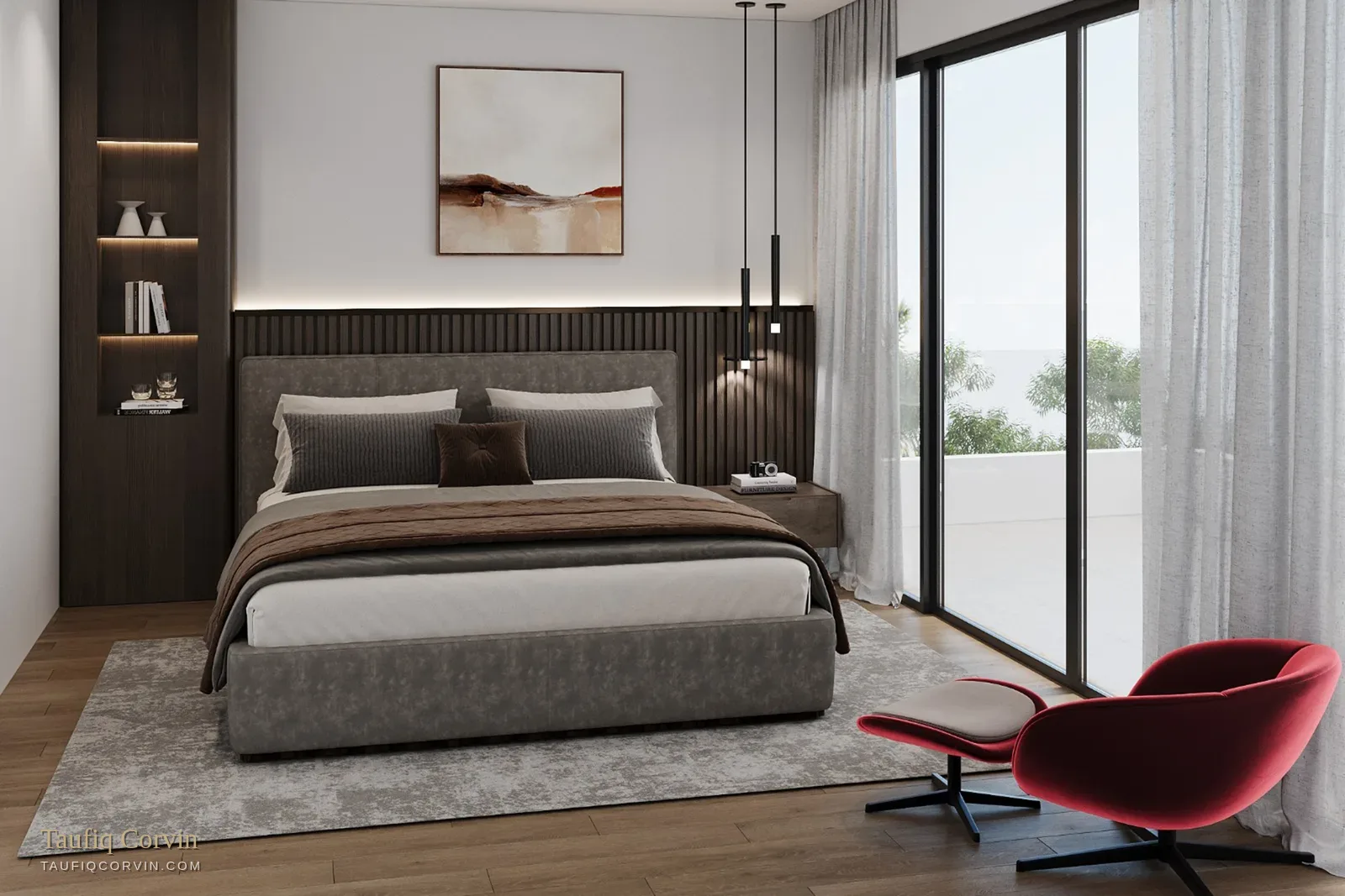 Avant-Garde twin detached bedroom, Singapore District 15 — artist's impression
