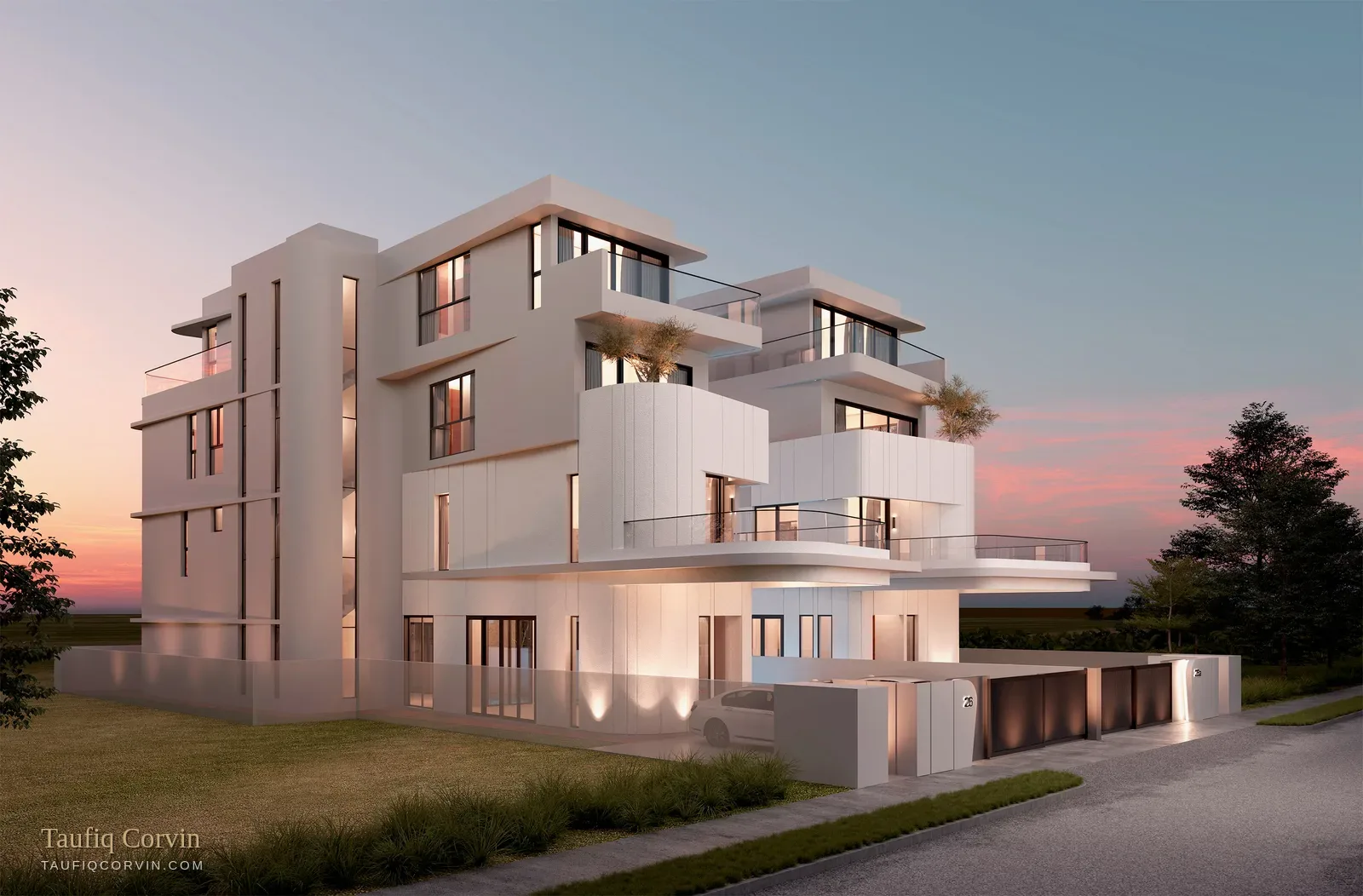 Avant-Garde twin detached Plot A, Singapore District 15 — artist's impression