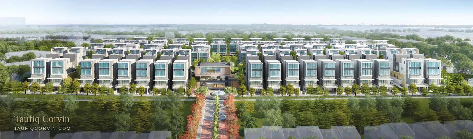 Belgravia Ace terrace homes, Singapore District 28 — artist's impression