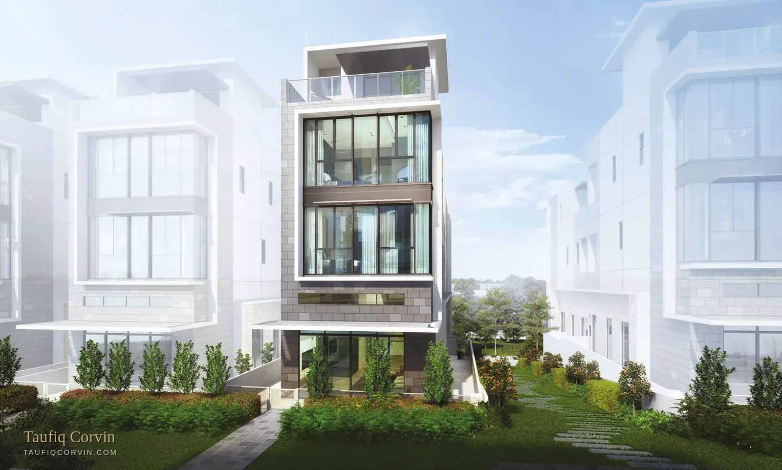 Belgravia Ace strata landed home, Singapore District 28 — artist's impression