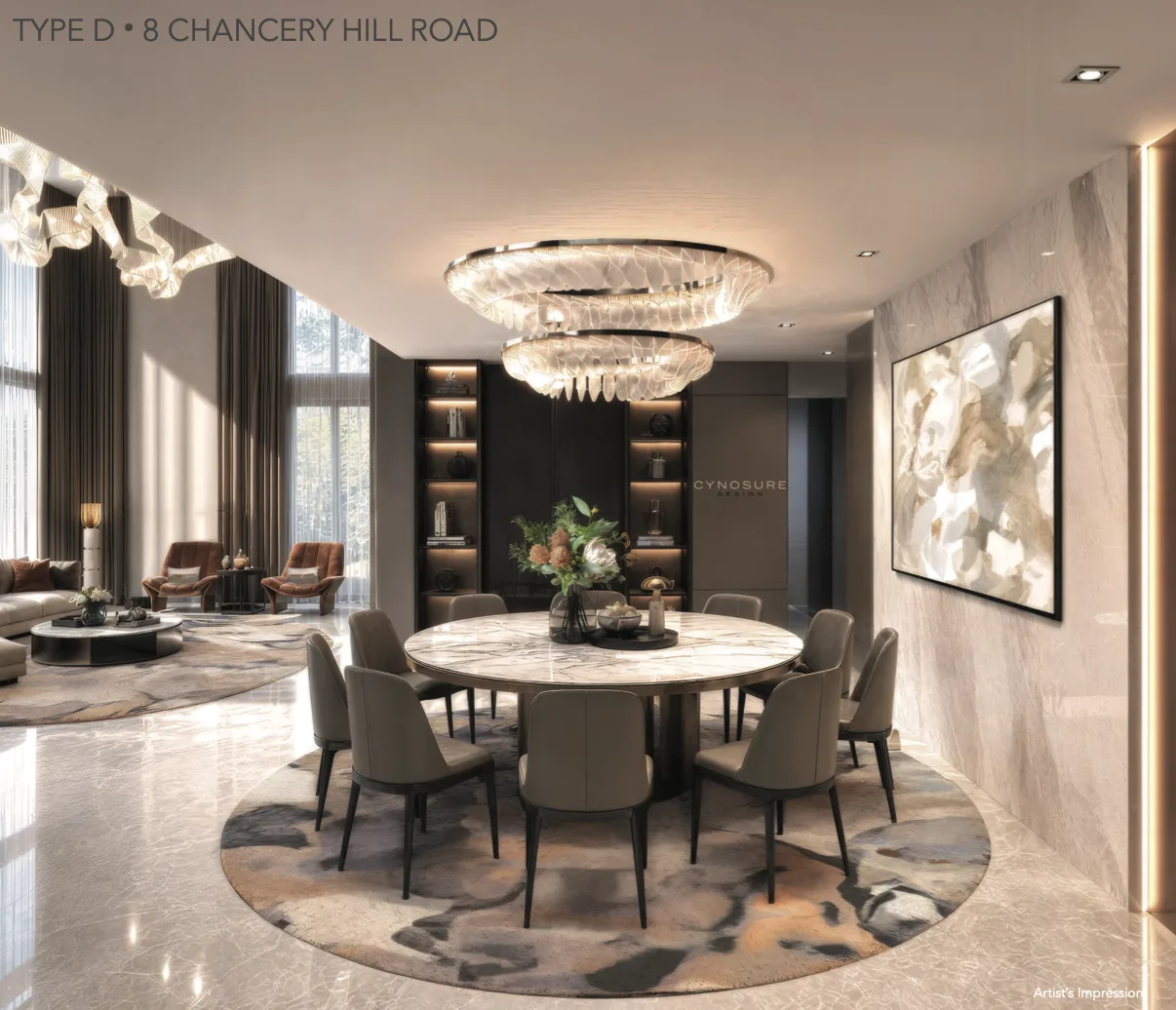Dining, 8 Chancery Hill Road — artist's impression