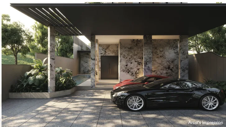 Car porch — artist's impression
