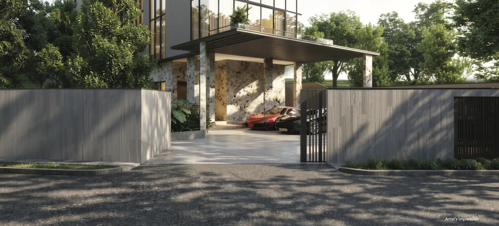 Grand entrance — artist's impression