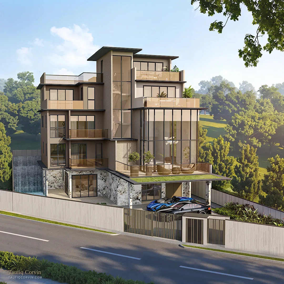 Chancery Hill Collection Type F detached house, Singapore District 11 — artist's impression