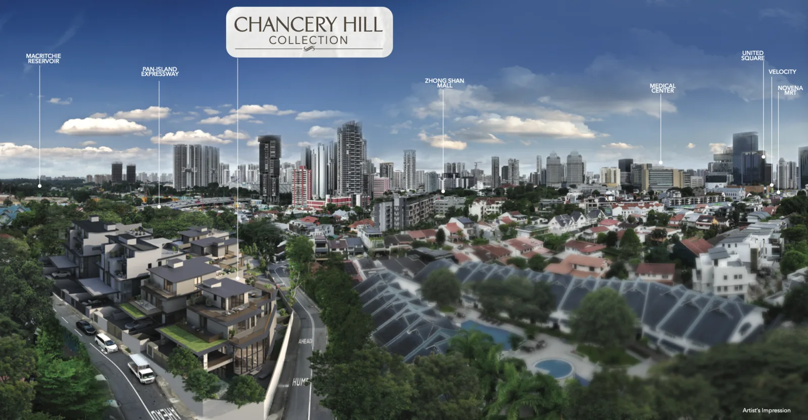 Chancery Hill Collection location context map