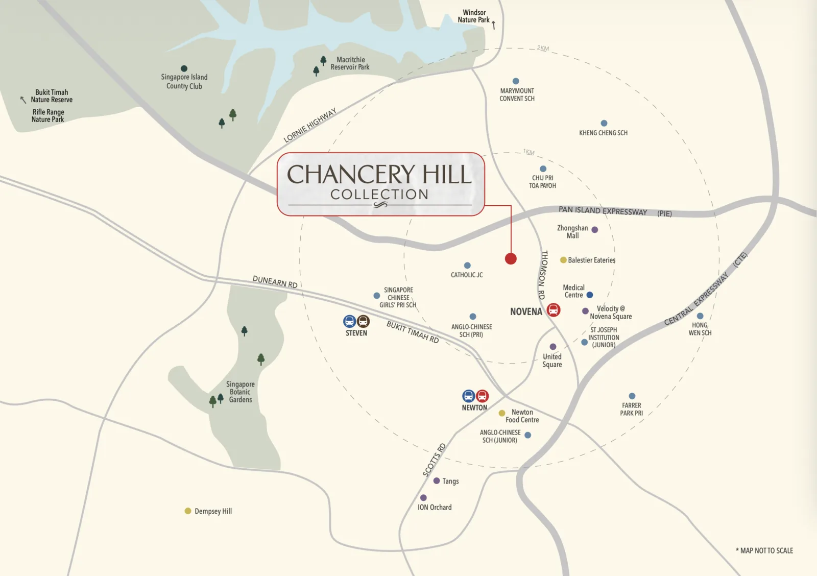 Chancery Hill Collection vicinity map — Novena, District 11