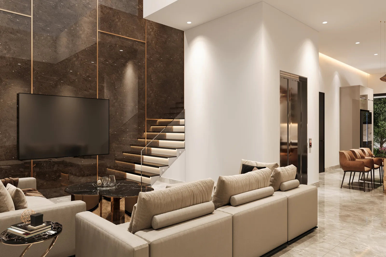 Chevron Collection living room — artist's impression