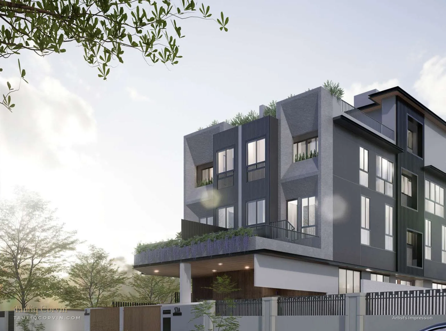 Eminent Plot 1 semi-detached house, Lorong G Telok Kurau District 15 — artist's impression