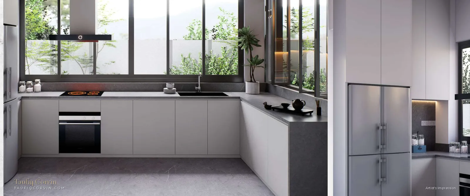Eminent kitchen, Lorong G Telok Kurau, Singapore District 15 — artist's impression