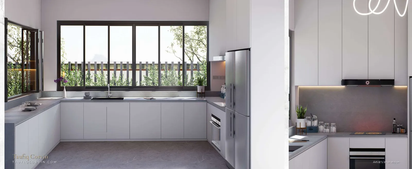 Eminent wet kitchen, Lorong G Telok Kurau, Singapore District 15 — artist's impression