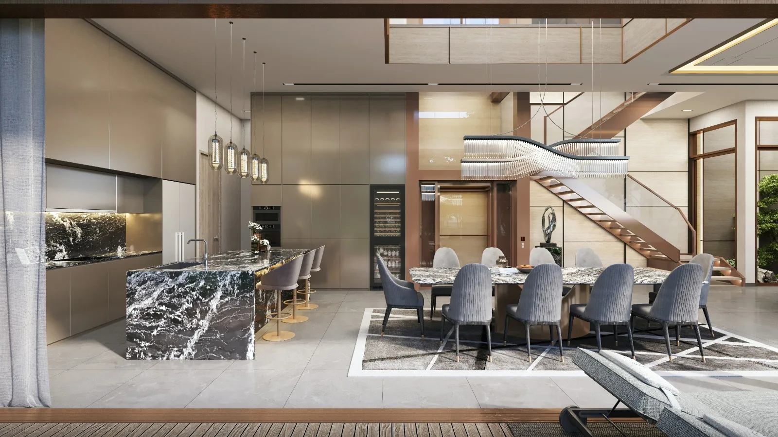 Felicità kitchen and dining — artist's impression