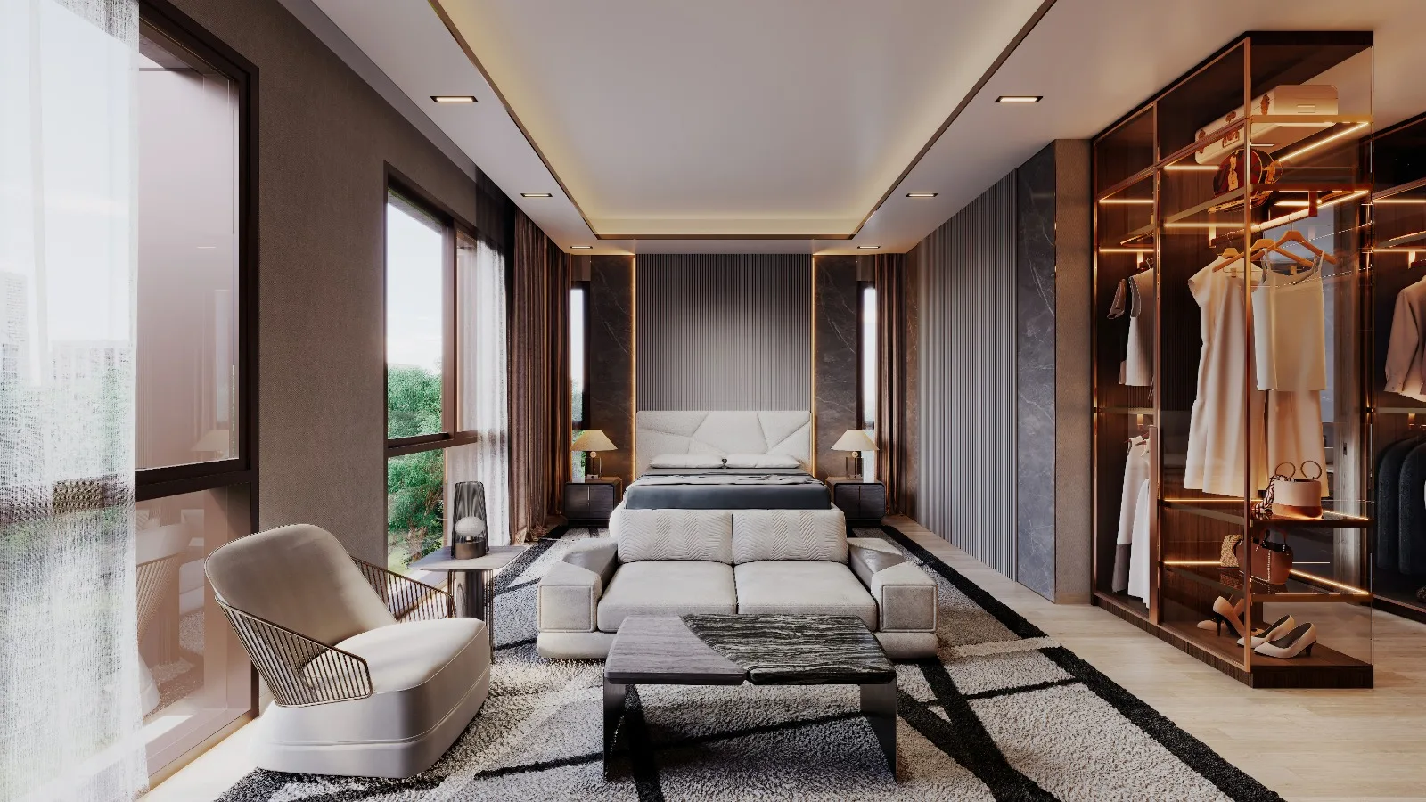 Felicità master bedroom — artist's impression