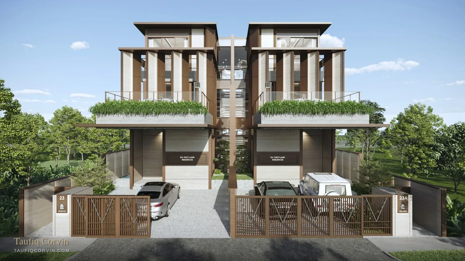 Felicità façade, Singapore District 15 — artist's impression