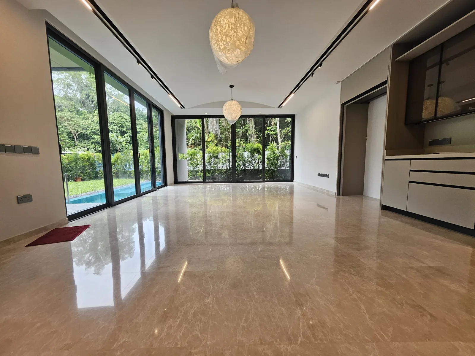 Greenbank Park completed living space — site photograph