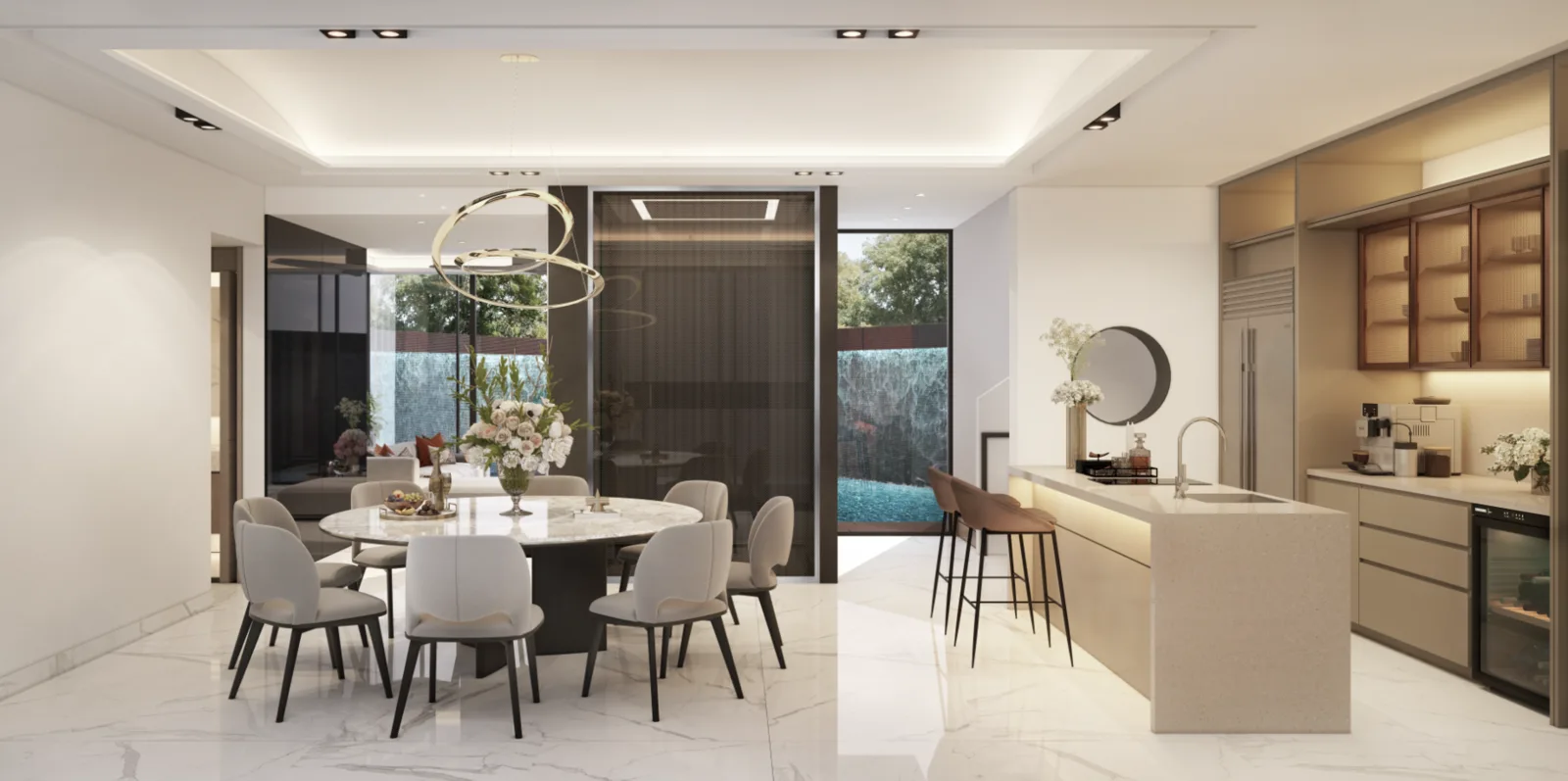 Greenbank Park dining and dry kitchen — artist's impression
