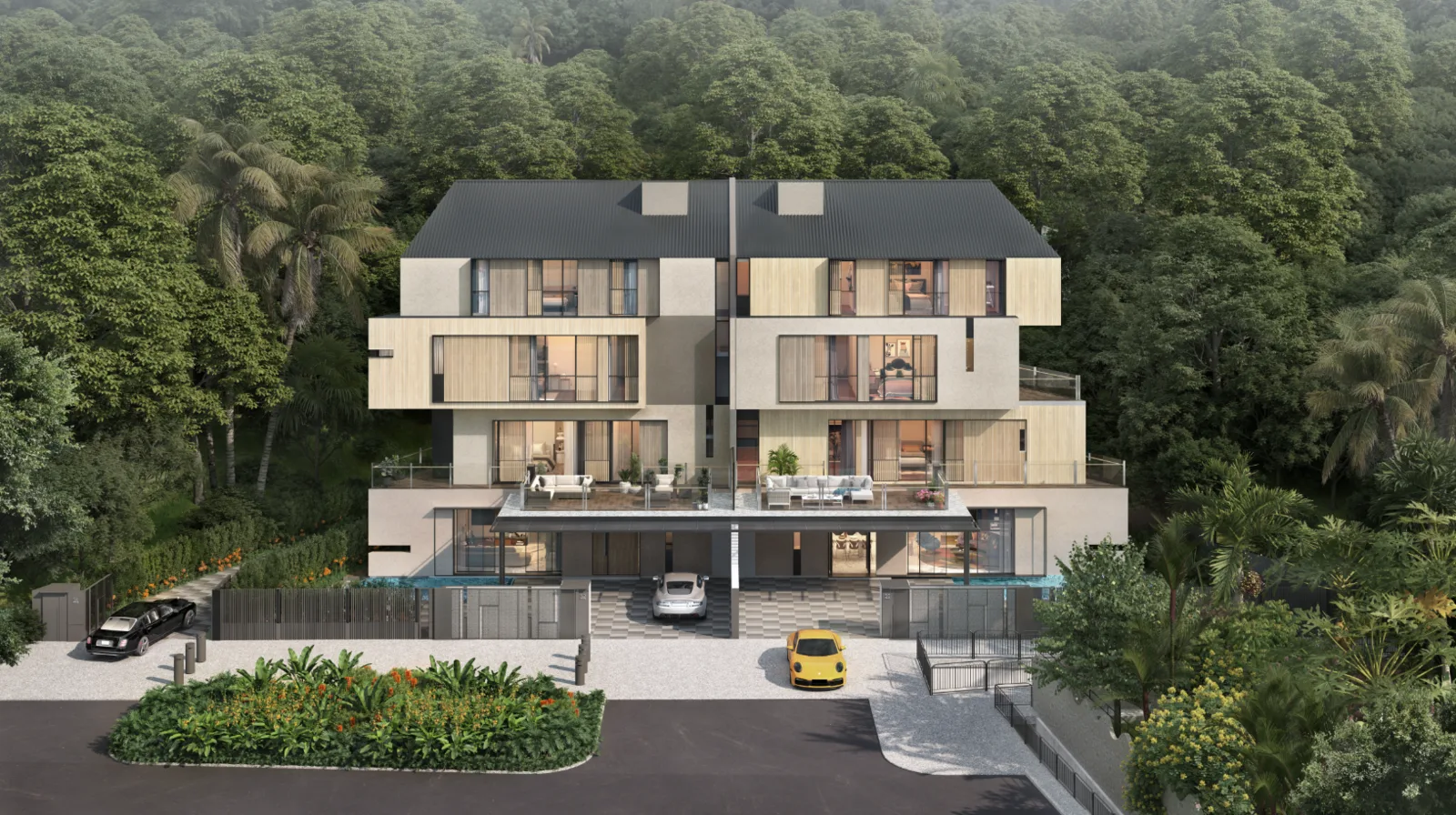 Greenbank Park semi-detached villas — artist's impression