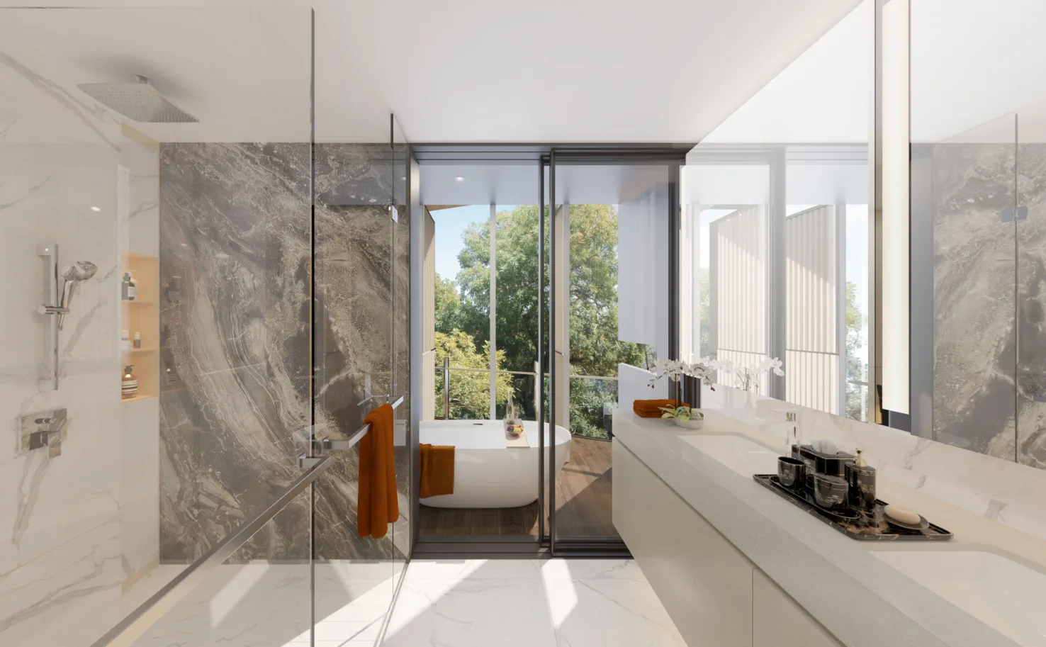 Greenbank Park master bathroom — artist's impression