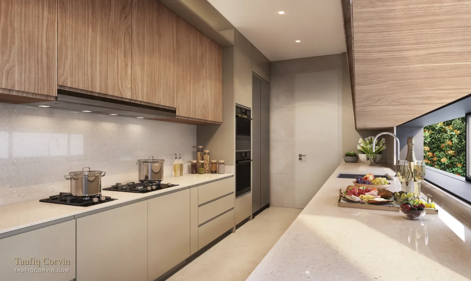 Greenbank Park wet kitchen, Singapore District 21 — artist's impression