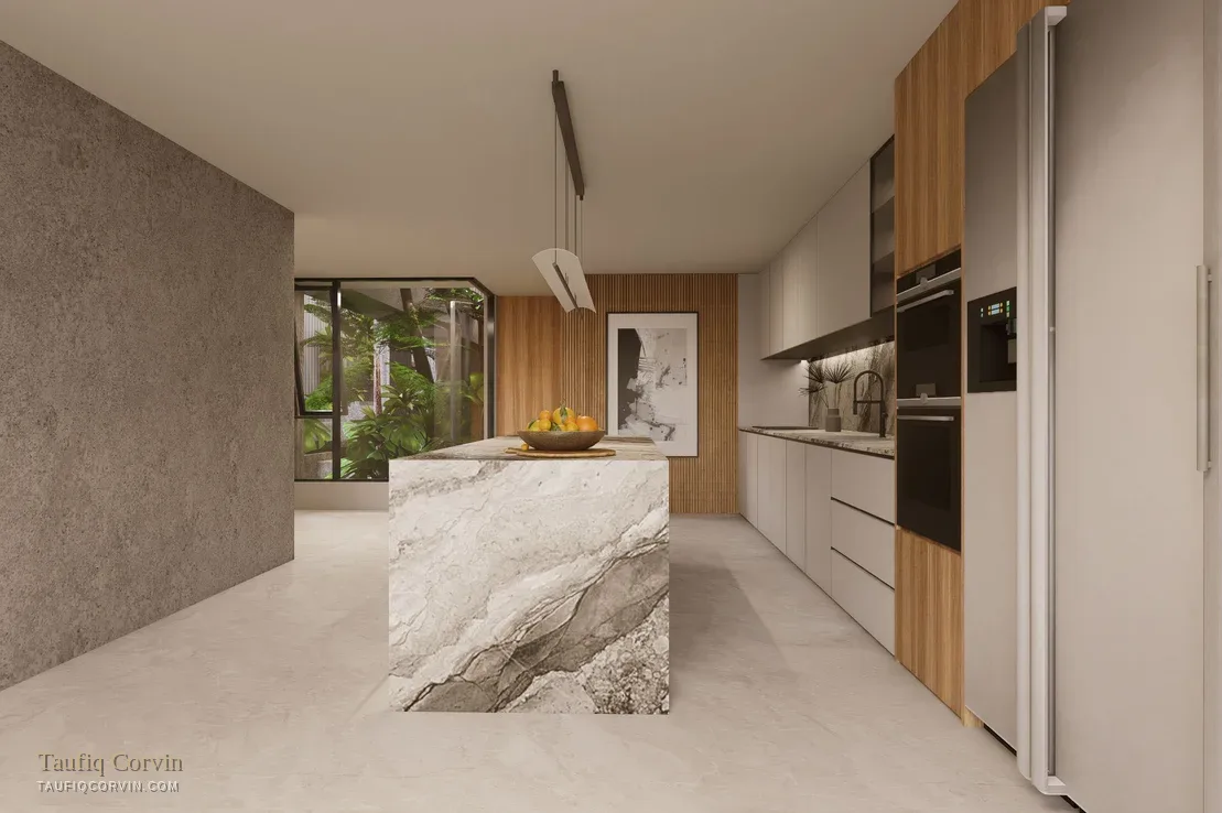 Senang dry kitchen — artist's impression