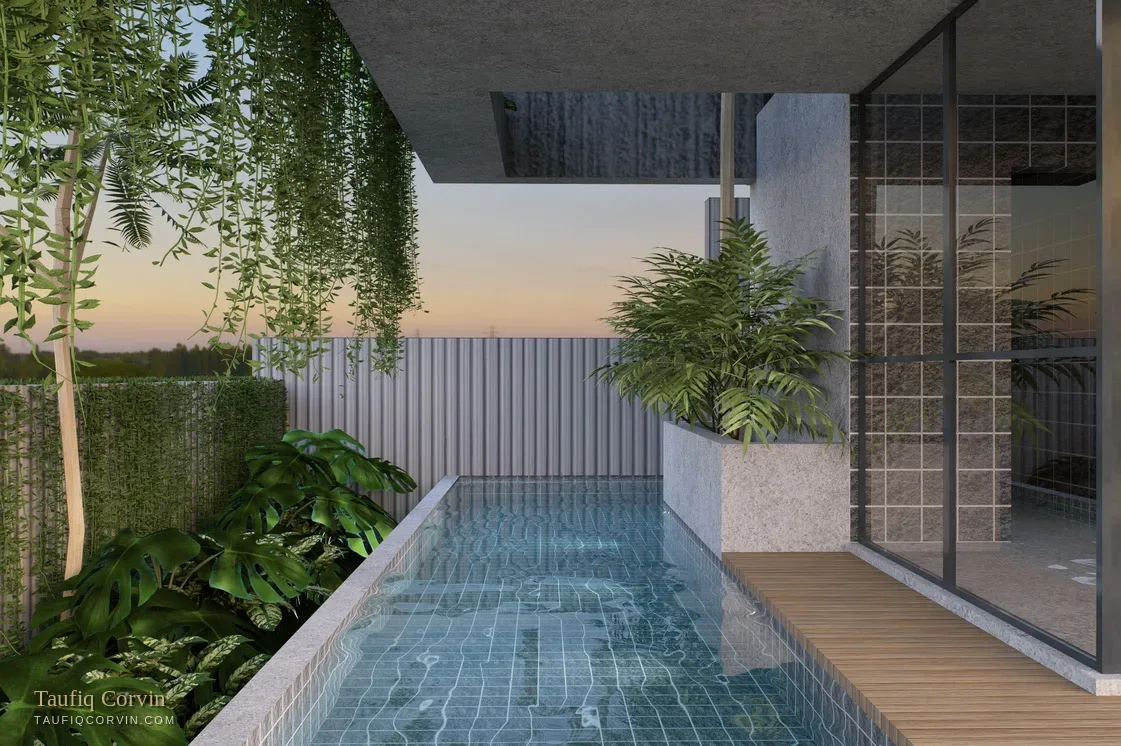 Senang wading pool at basement two — artist's impression