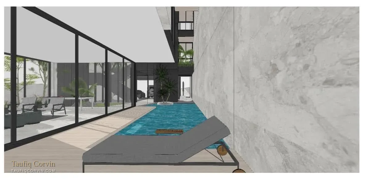 Kurau Terrace resort-style pool — artist's impression