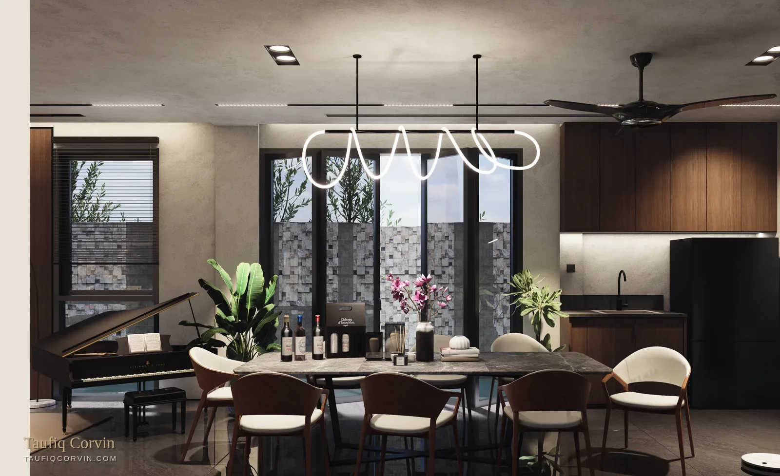 Namly Rise dining area and kitchen — artist's impression