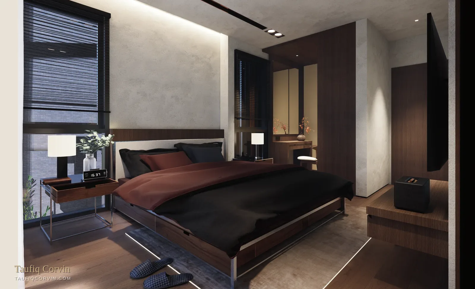 Namly Rise master bedroom — artist's impression