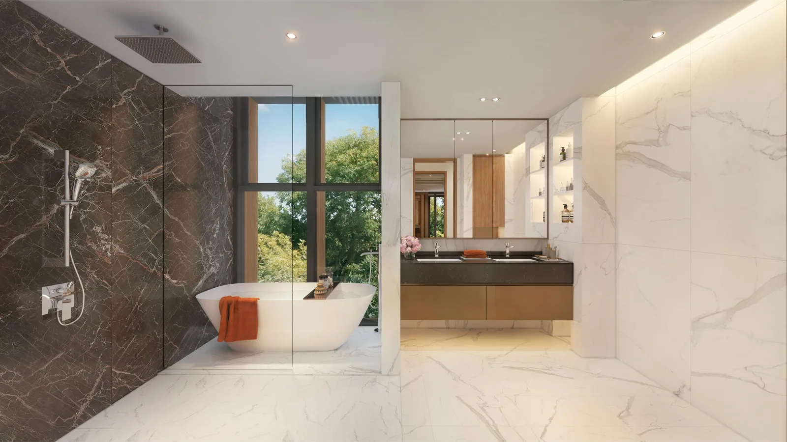 Old Tampines Road bungalow master bathroom — artist's impression