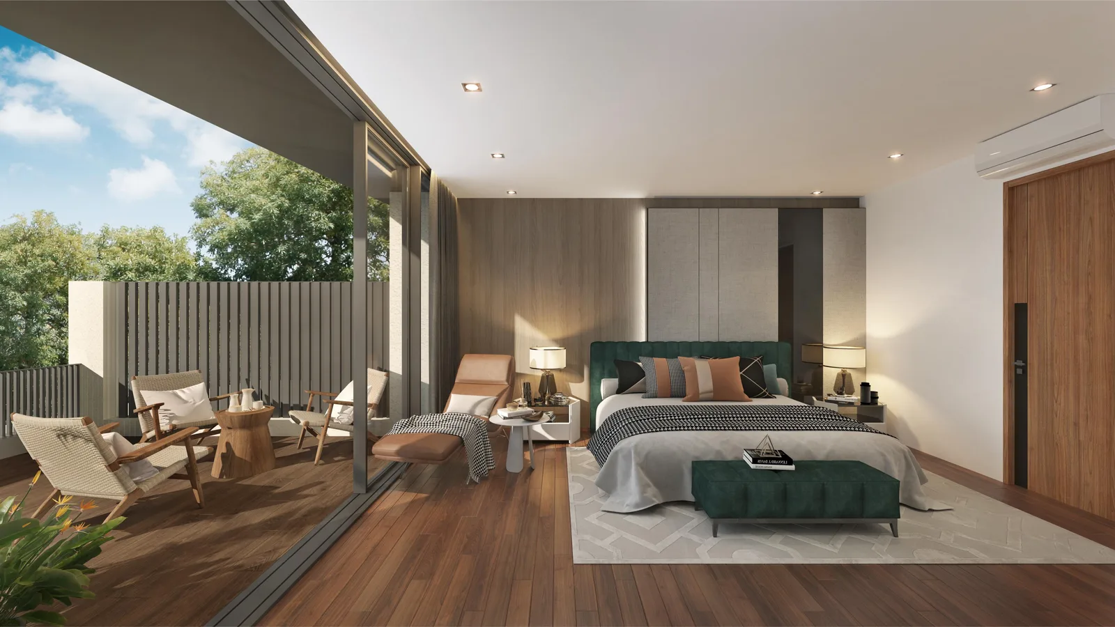 Old Tampines Road semi-detached master bedroom — artist's impression
