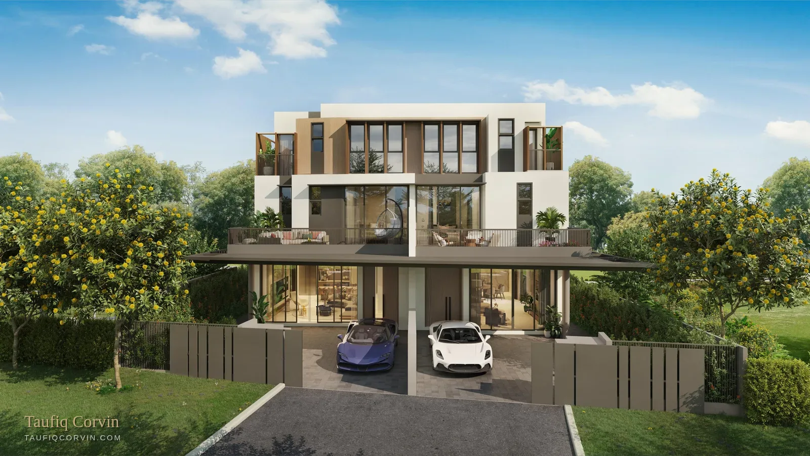Villas @ Old Tampines Road, Singapore District 17 — artist's impression