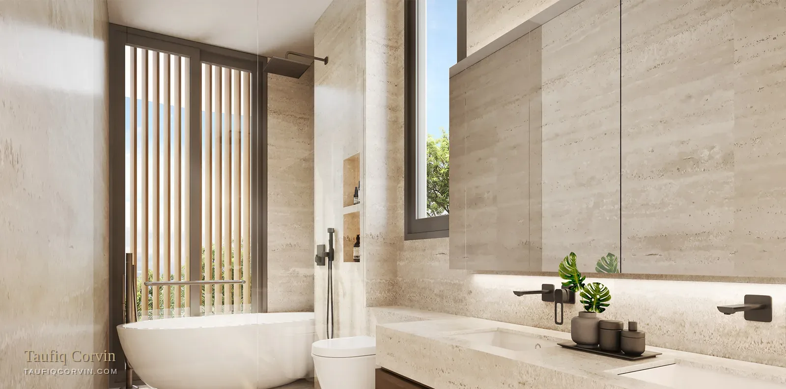 Solstice master bathroom — artist's impression