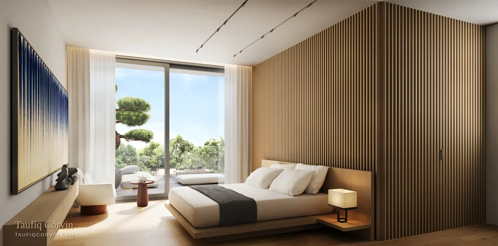 Solstice master bedroom — artist's impression