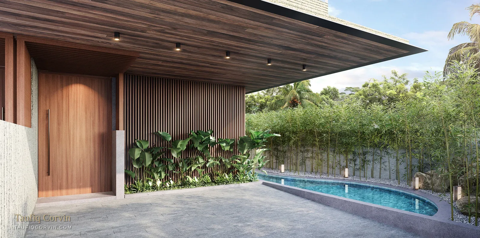 Solstice swimming pool — artist's impression