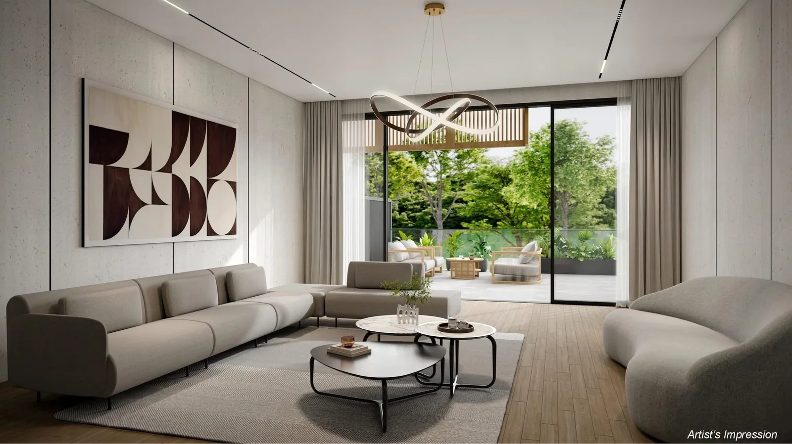 Springleaf Collection living room — artist's impression