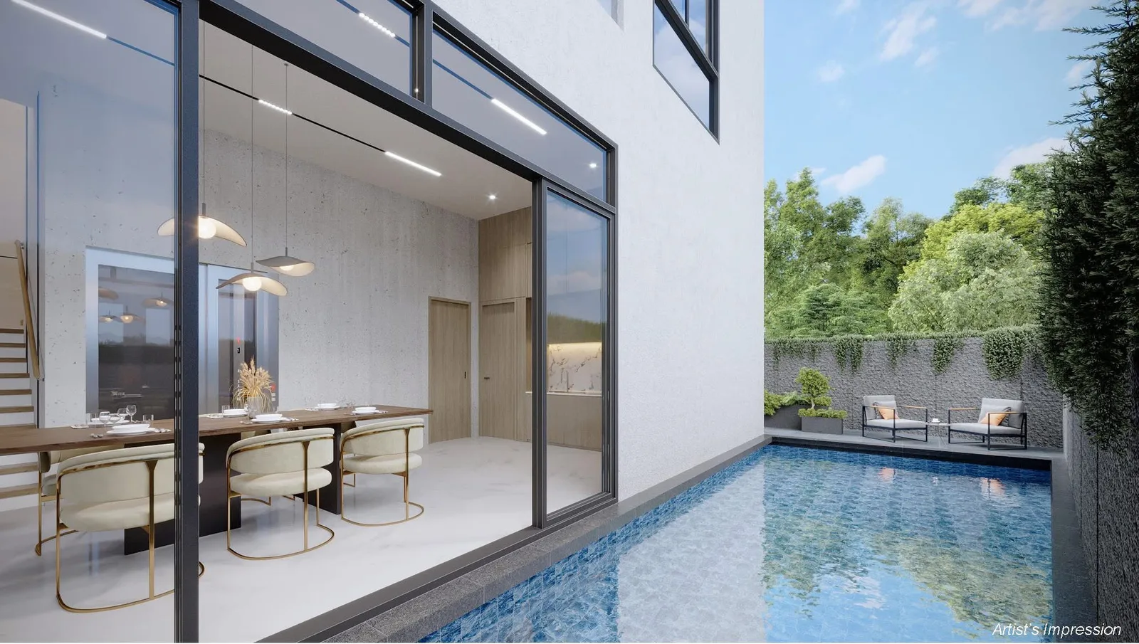 Springleaf Collection No. 47 pool unit — artist's impression