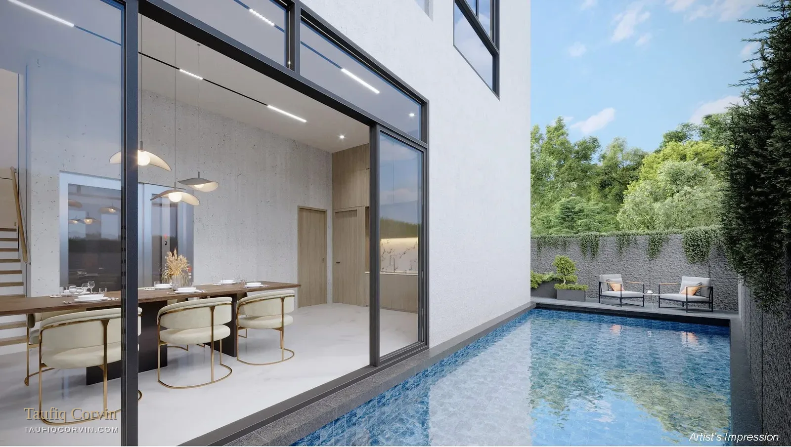 Springleaf Collection pool unit, Singapore District 26 — artist's impression
