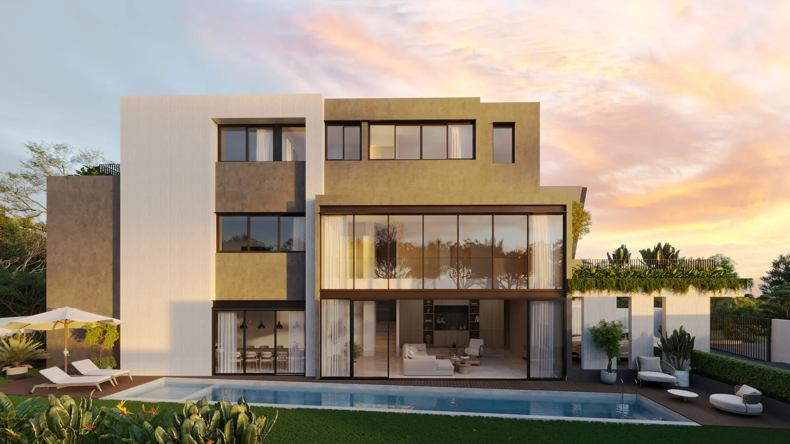 Tan Boon Chong Avenue bungalow side elevation — artist's impression