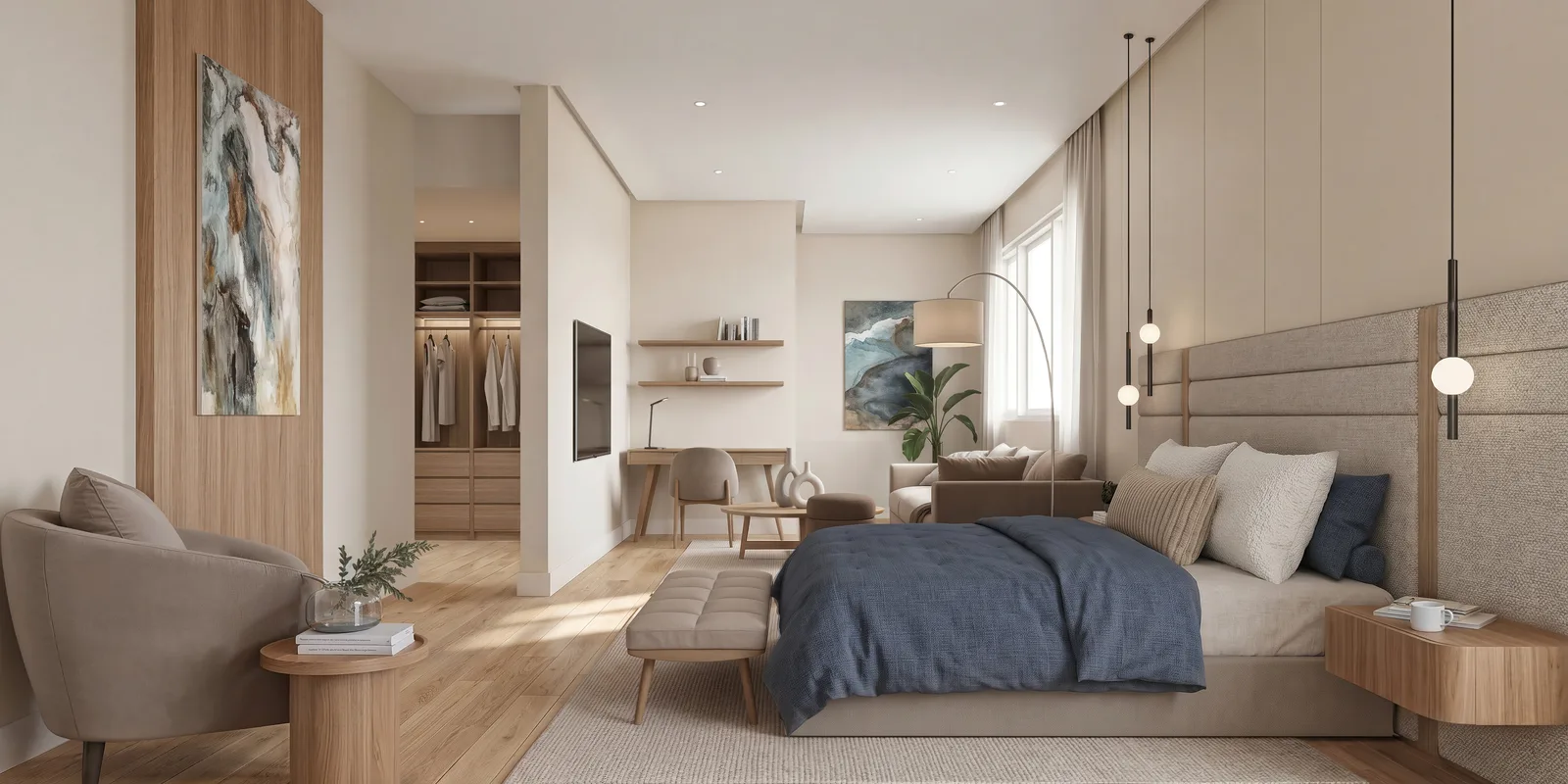 Tan Boon Chong Avenue master bedroom — artist's impression