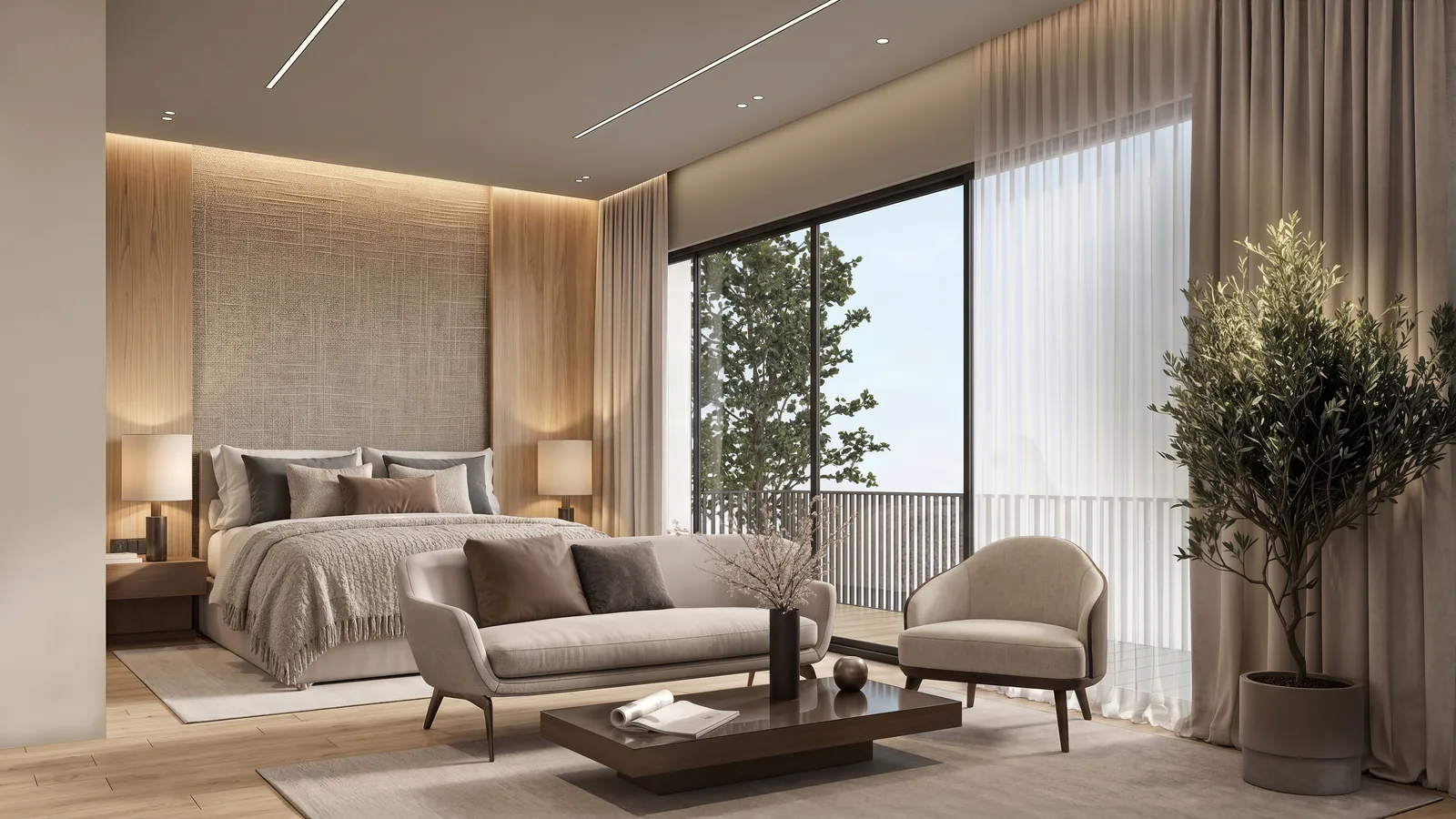 Tan Boon Chong Avenue master bedroom — artist's impression
