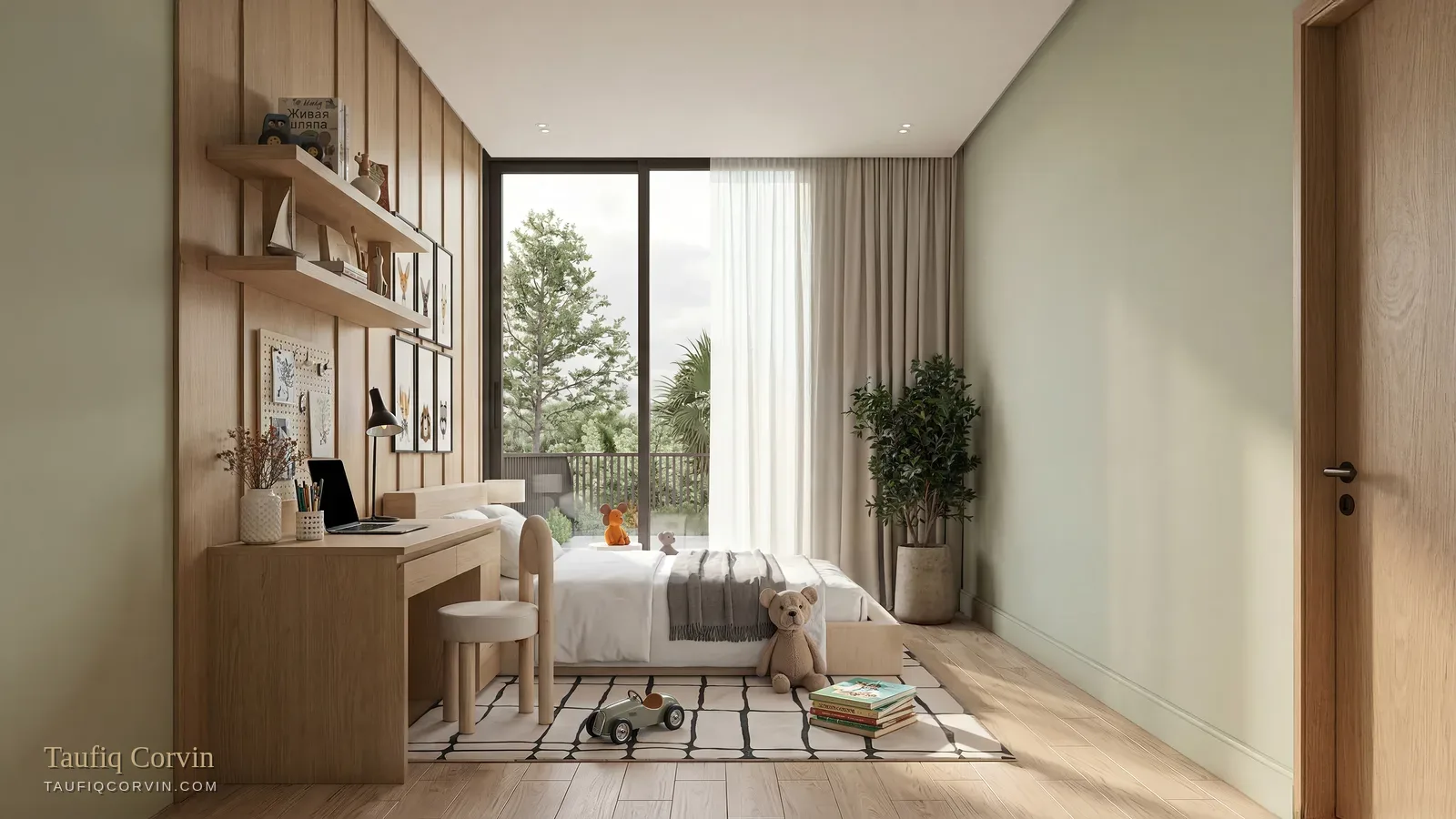 Tan Boon Chong Avenue bedroom, Singapore District 10 — artist's impression