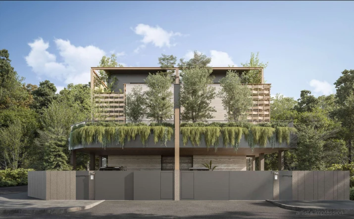 The Address at Hillcrest street elevation, Singapore District 11 — artist's impression