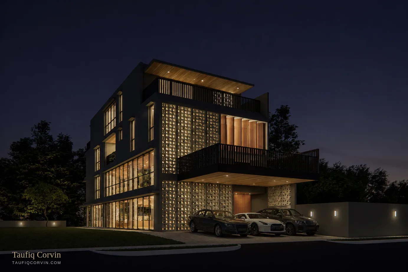 The Lattice at dusk — artist's impression